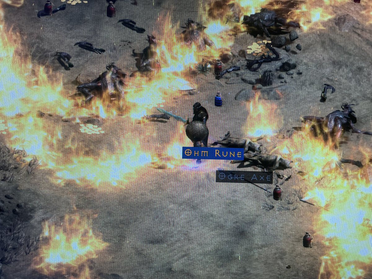 LefterisKGR's tweet photo. 2 Ohm runes dropped in an hour. New fun firewall/blaze build, the importance of positioning makes it feel like Diablo 1! https://t.co/ke0bzAteCY