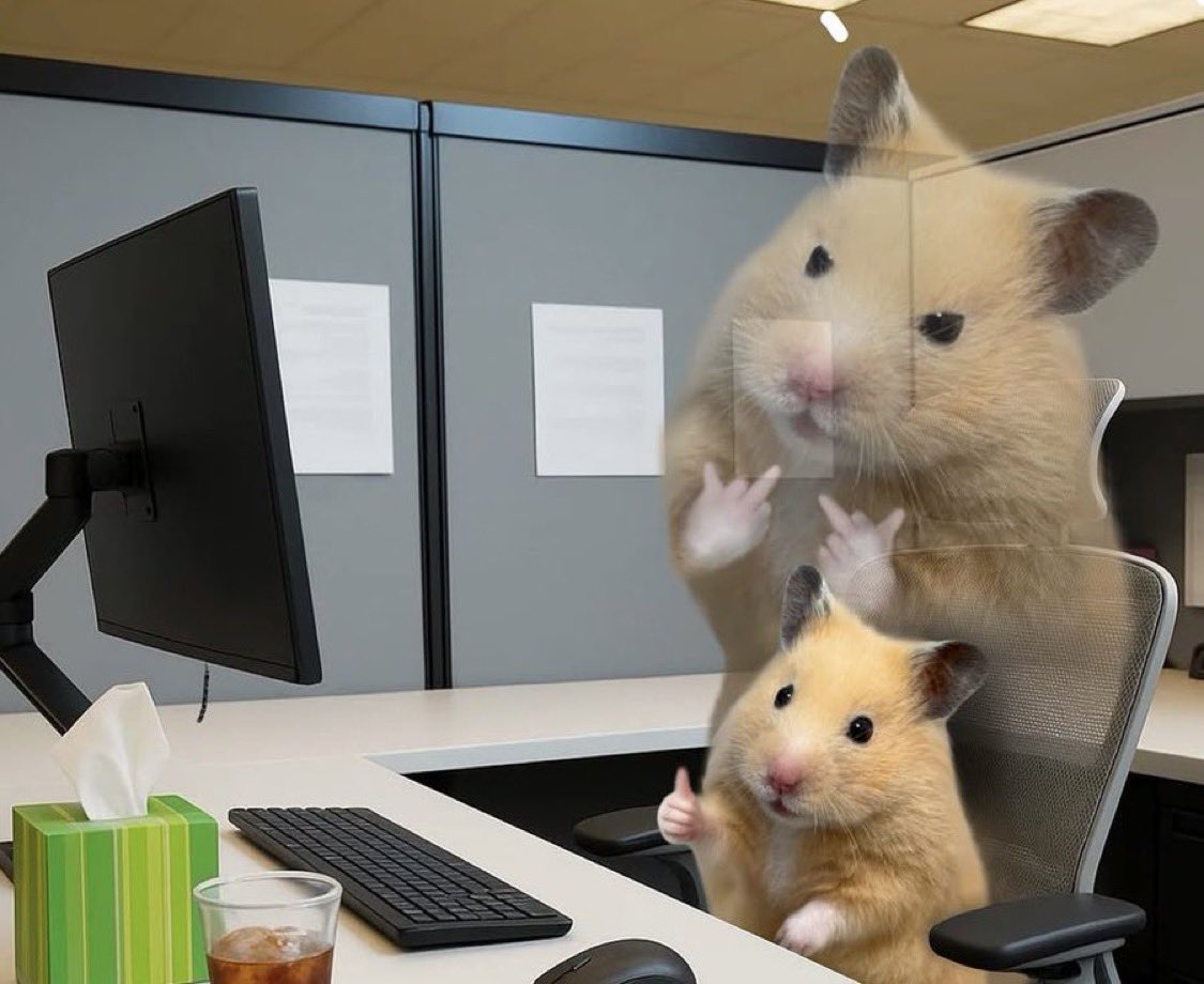 Me at work pretending to be nice