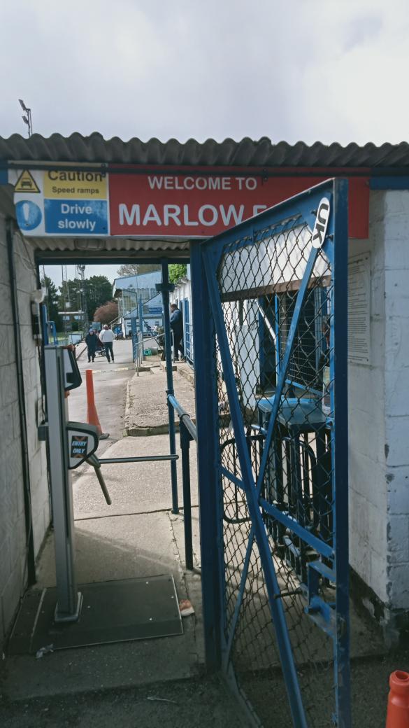 CheethamThe's tweet photo. In the @SouthernLeague1 Div 1 Central @MarlowFC 3 @HertfordTownFC 1. Sat in Marlow's fabulous 1930 stand.Visitors needed a win for a late playoff push and should have wrapped the game up missing a load of 2nd half chances.Marlow hit them on the break with 2 late goals. https://t.co/t7cDXmKBcA