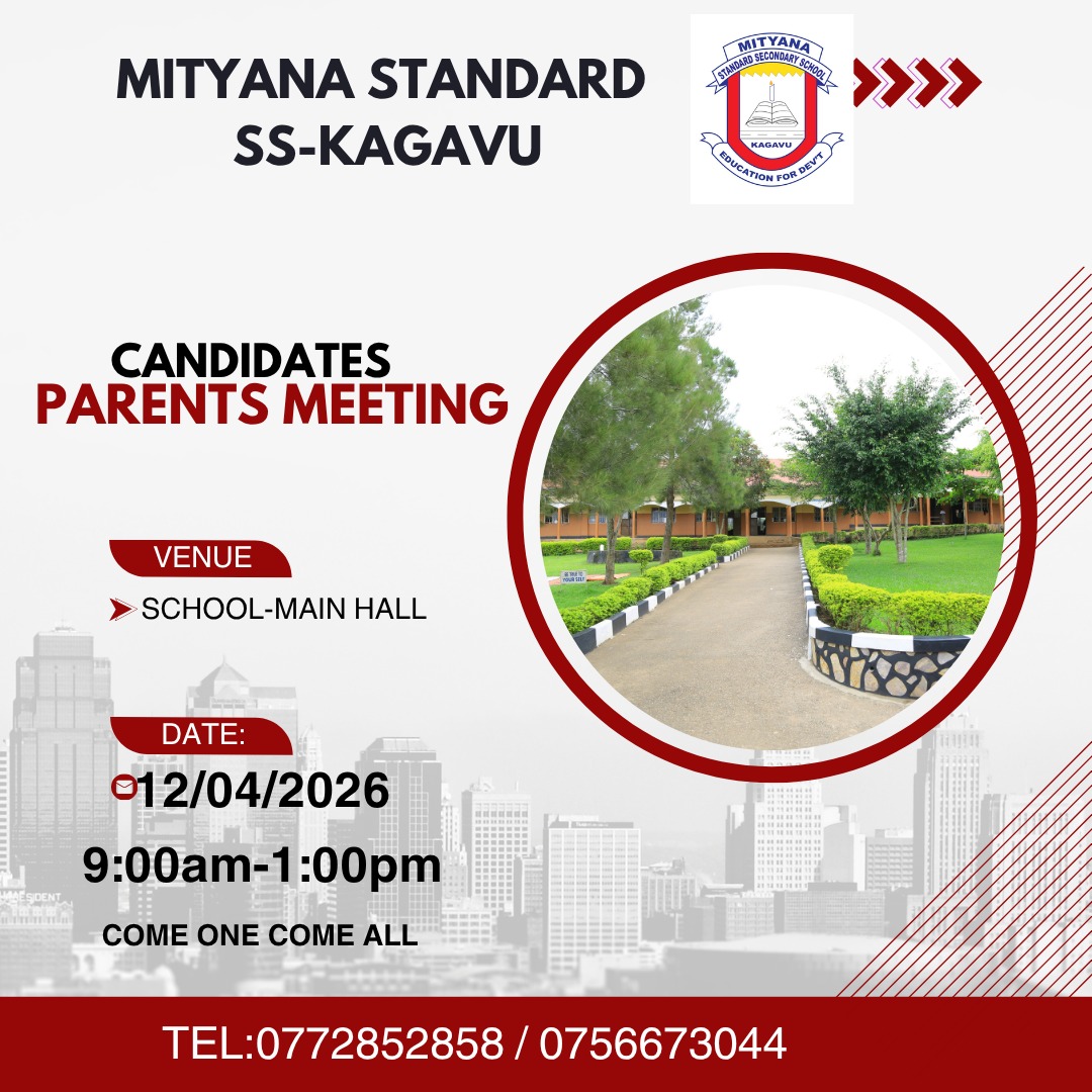 MityanaStandard's tweet photo. Tomorrow we shall have our parents meeting for candidates .
All parents are invited https://t.co/NgOzaLOaKb