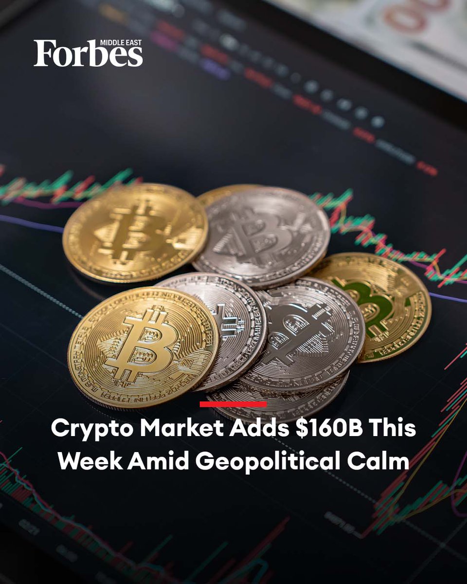 Forbes_MENA_'s tweet image. Bitcoin and Ethereum, among other leading cryptocurrencies, surged by more than 8% in the week ending Friday, supported by US President Donald Trump’s announcement of a ceasefire with Iran.

#Forbes 

For more details: 🔗 on.forbesmiddleeast.com/3304f0