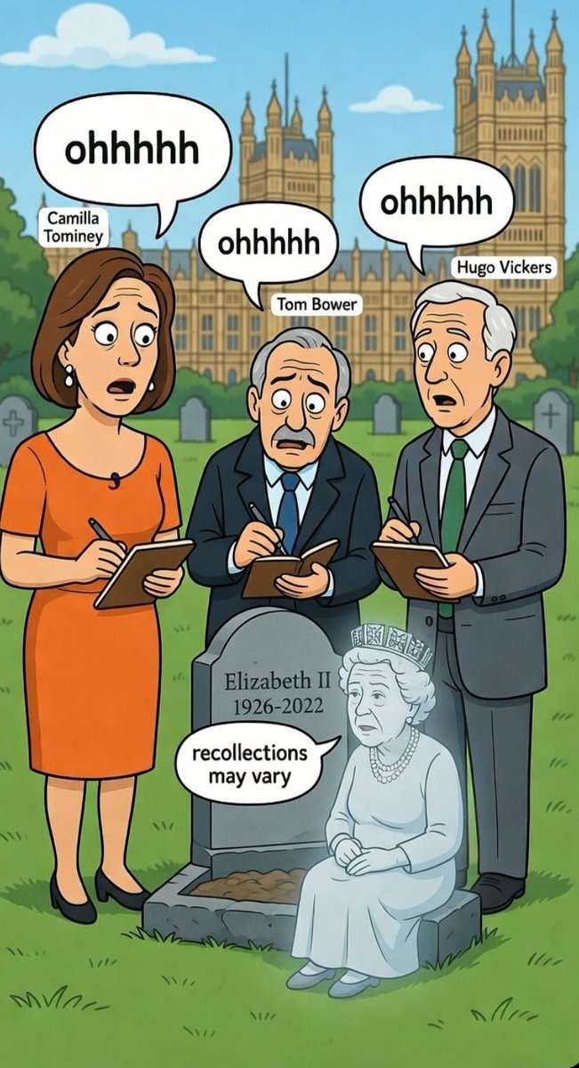 Wonder what Queen Elizabeth told the rota rats from the grave today... Nothing regarding her despicable pedophile son of course but all about the Sussexes.