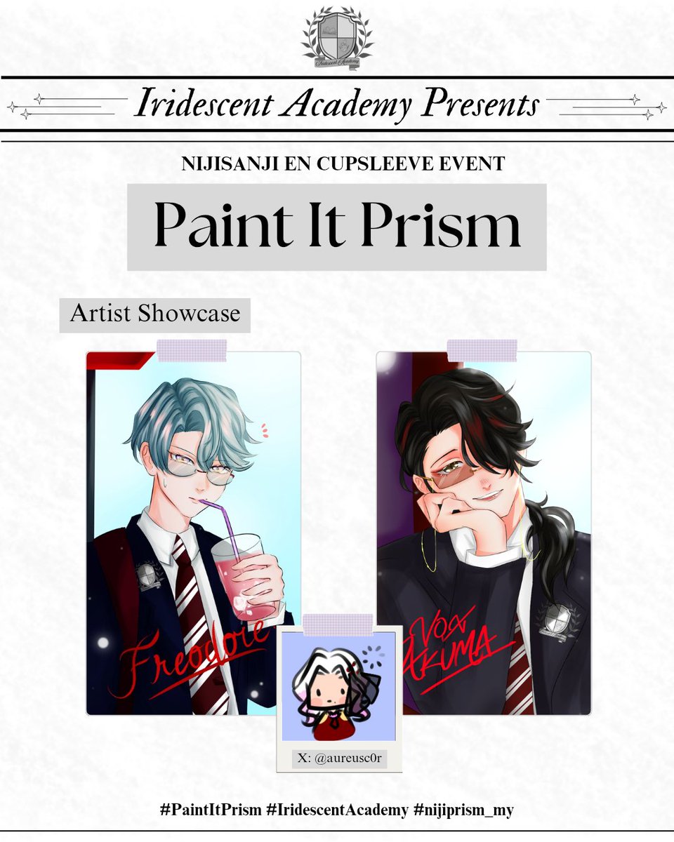 nijiprism_my's tweet image. Day 6 of artist showcase featuring @aureusc0r .It's getting hot lately, make sure to stay hydrated 🥤☀️

Stay tuned for more art reveals by our featured artist!

#PaintItPrism #IridescentAcademy #nijiprism_my #NIJISANJI_EN