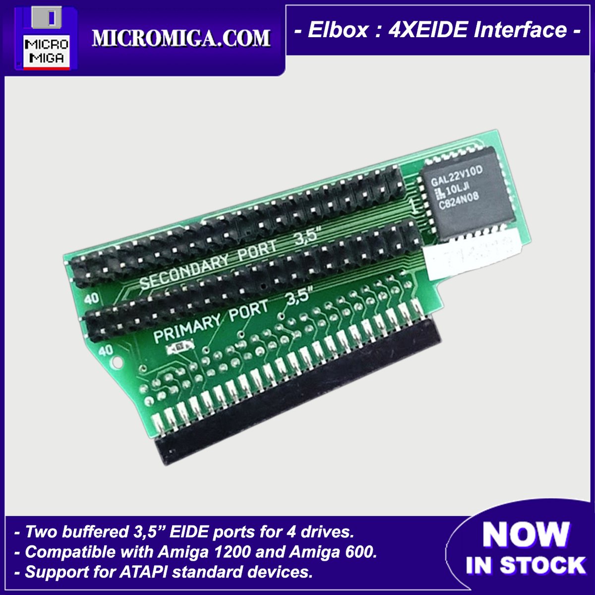 MicromigaShop's tweet photo. Les interfaces 4XEIDE'99 d'Elbox sont en stock sur la boutique : https://t.co/Undx8WUYCT
#Amiga #commodoreamiga #amiga600 #amiga1200 #elbox #micromiga #eide #atapi #retrocomputing #retrocomputer https://t.co/7CoVPAapnj