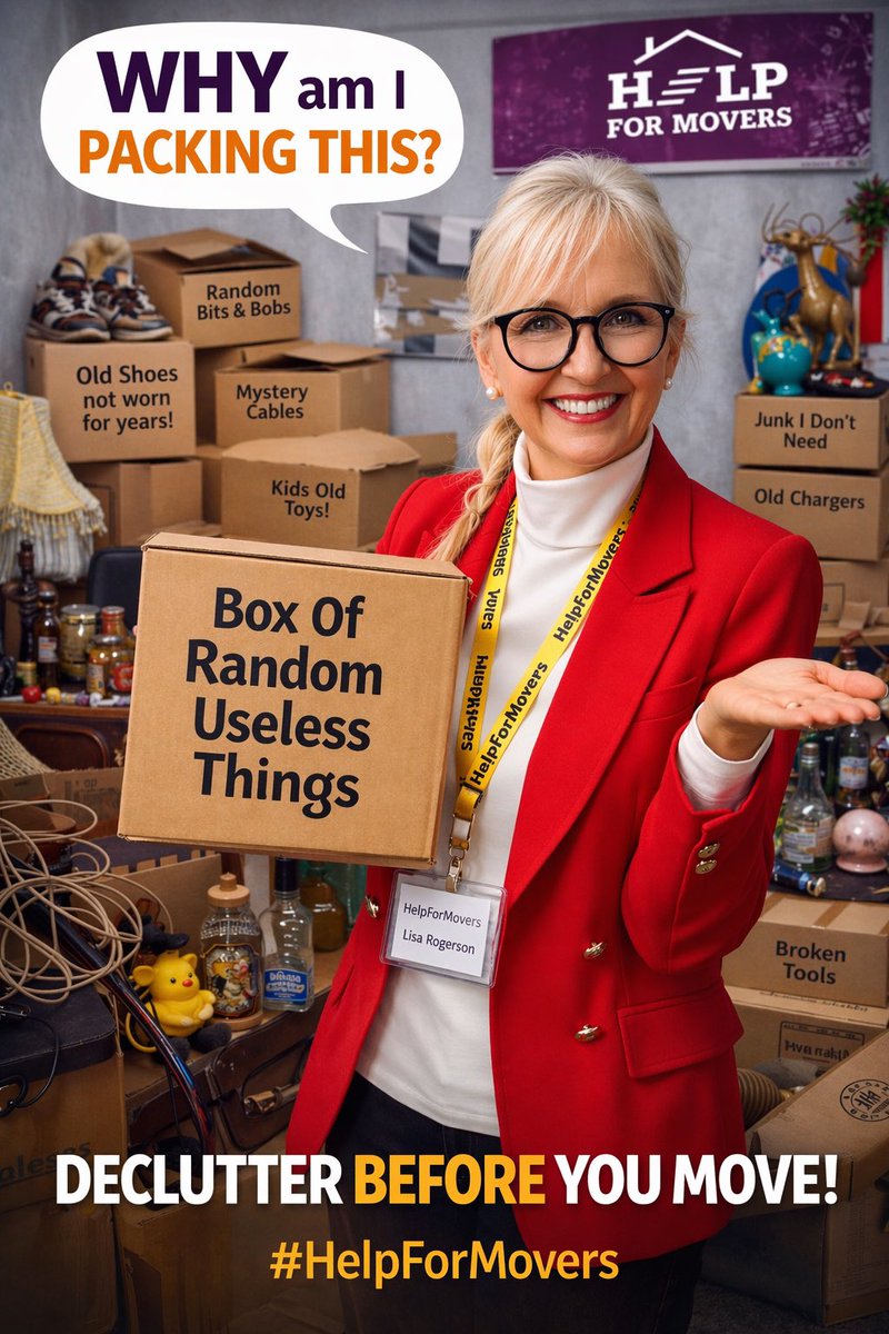 HelpForMovers's tweet image. Are you moving house? 

DECLUTTER!!!

It makes no sense to pay to move items that you no longer want/need! 

Agreed @ashleyrclark1 @PurdieWorldwide? 😊

#movinghouse #removals