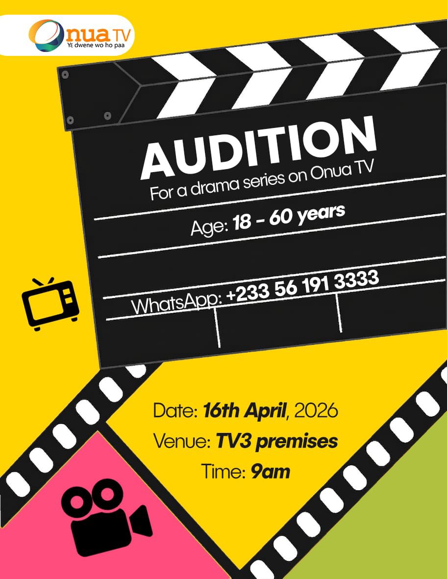 adesaprodltd's tweet image. Are you the next big star on Ghanaian television? Onua TV is looking for fresh talent to join an upcoming drama series! Whether you're a seasoned actor or a hidden gem waiting to be discovered, this is your moment.
