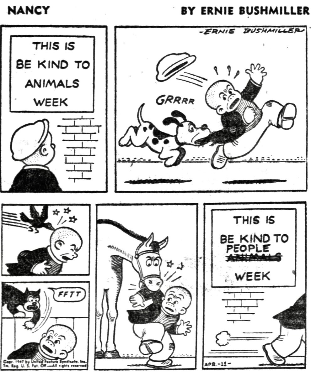 Nancy Comics by Ernie Bushmiller tweet media
