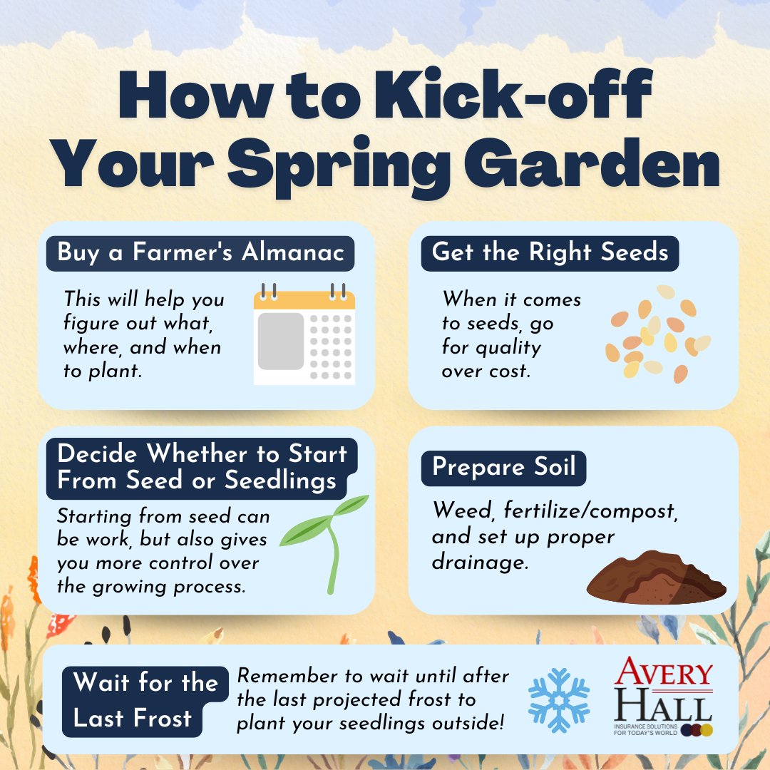 AveryHallIns's tweet photo. Temperatures are finally rising! 🌷 Here are a few tips to kick off your spring garden this season.
#springgarden #gardening #welcomespring https://t.co/w5ANNm0jeU