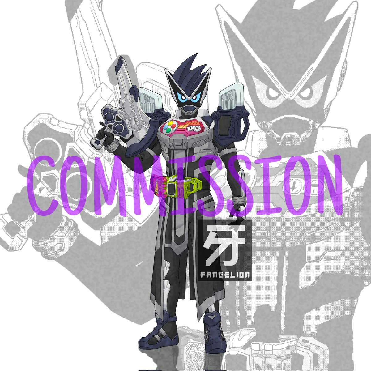 Fangelion's tweet image. - Kamen rider desast phantom dharak
- Kamen Rider Hijack

Commission from @julangcordero1 

#Commission
#KamenRider
#Fanarts