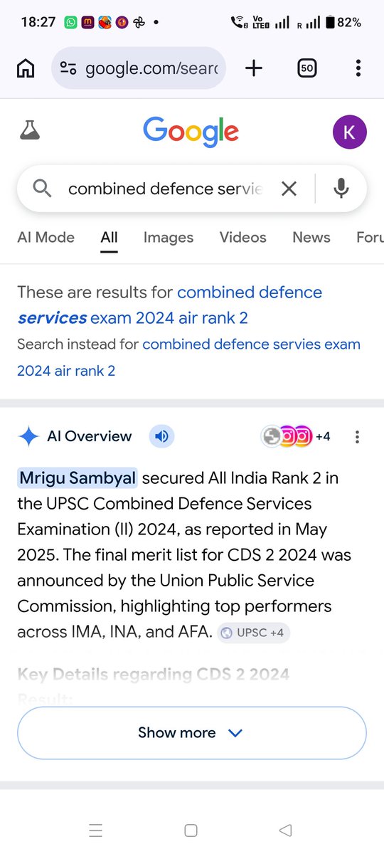 kamilasrar's tweet photo. @NalinisKitchen @Suvarnaradha She must have cleared cds but was certainly not Rank 2, why can't u post anything without a tadka of lie? https://t.co/CPh8JGMrjN