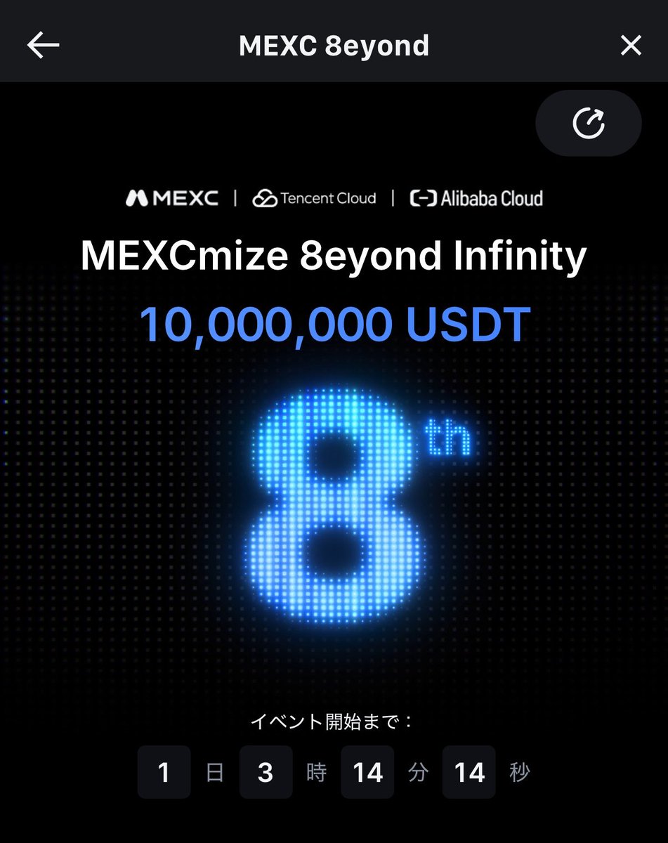 🔥 MEXC 8️⃣周年記念🔥Futures Team Competition
―――――――――――――――
ただトレードしてるよりは大会で盛り上がった方がおもしろいチーム戦を楽しもう⚔️
どデカい
総額1,000万USDTの賞金プール！

🗓期間⏰
 4月12日 16:00 ～ 5月3日 15:59 (UTC)

ふだんからMEXCで取引きしてるなら参加しとけば損はない！