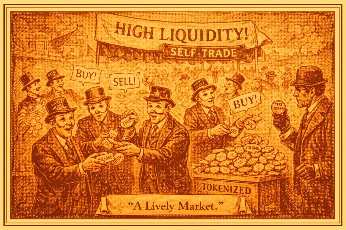 walletd_sdk's tweet photo. “Look at all this volume!”
…they said, trading with themselves.
Feds just busted a wash trading ring using a fake token.
Liquidity isn’t always liquidity. 

#Crypto #Bitcoin #Ethereum #BTC #ETH #Blockchain #Cryptocurrency #CryptoNews #CryptoTrading #DeFi #Altcoins #Web3 https://t.co/MfgHwOn86A