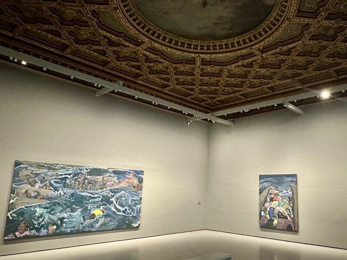 thomasaillagon's tweet photo. Michael Armitage – une peinture ample, traversée par les récits et les mémoires.
D’une force rare.

#MichaelArmitage #PinaultCollection #PalazzoGrassi #Venise https://t.co/bByF3gGo8I