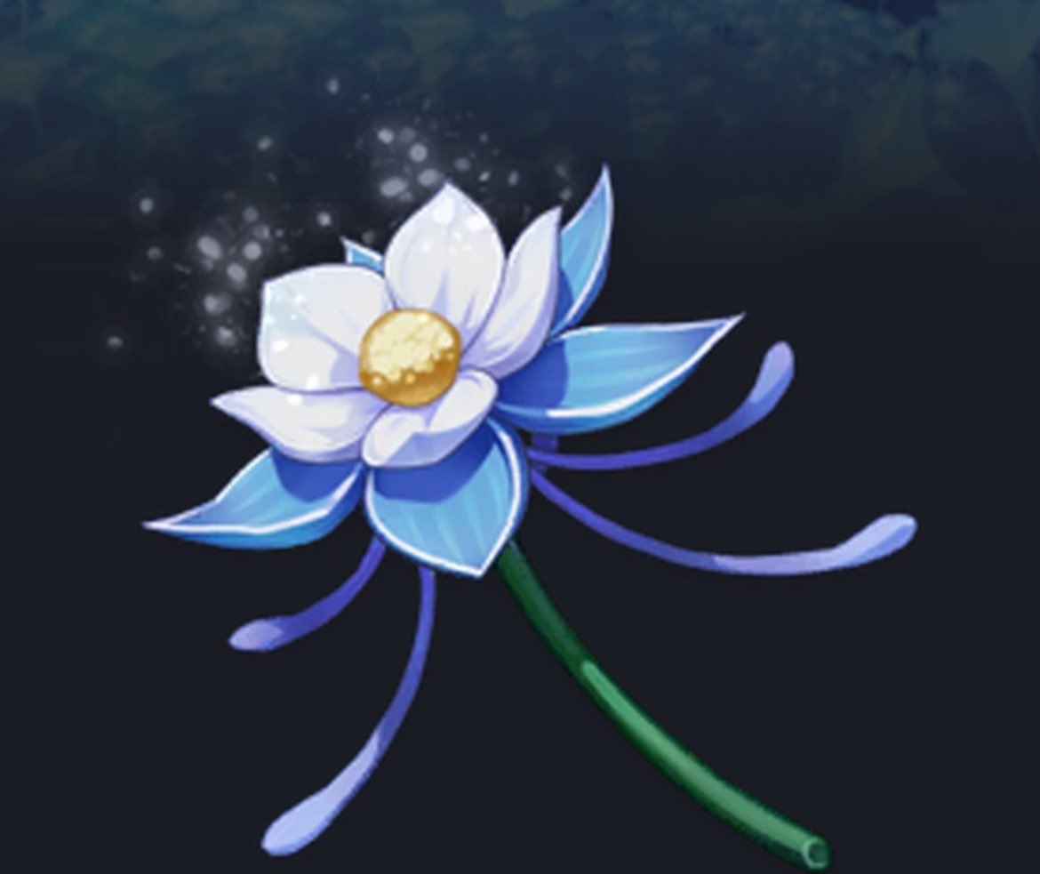 yk one of the wildest things in genshin is how columbinas color palette/design seems to be inspired by the columbine flower

and the flower itself???? It exists in liyue. And it's the glaze lily.

What trait does the glaze lily have????

IT ONLY BLOOMS IN MOONLIGHT.