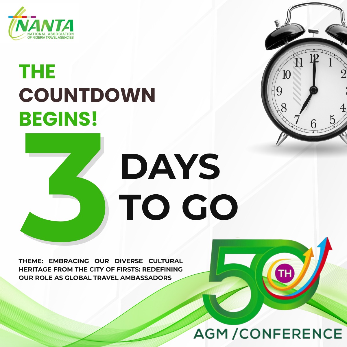 Countdown to the 50th AGM

Theme: Embracing our Diverse Cultural1 Heritage from the city of firsts: redefining our role as global travel ambassadors 

#50thagm
#nanta