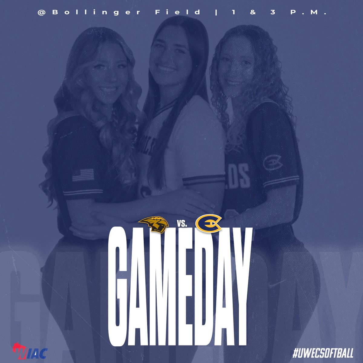 UWECSoftball's tweet photo. Let the conference season begin!! WIAC here we come❤️‍🔥 Tune in on the Blugold app or WIAC Network💻 https://t.co/0OVc2lEqlw