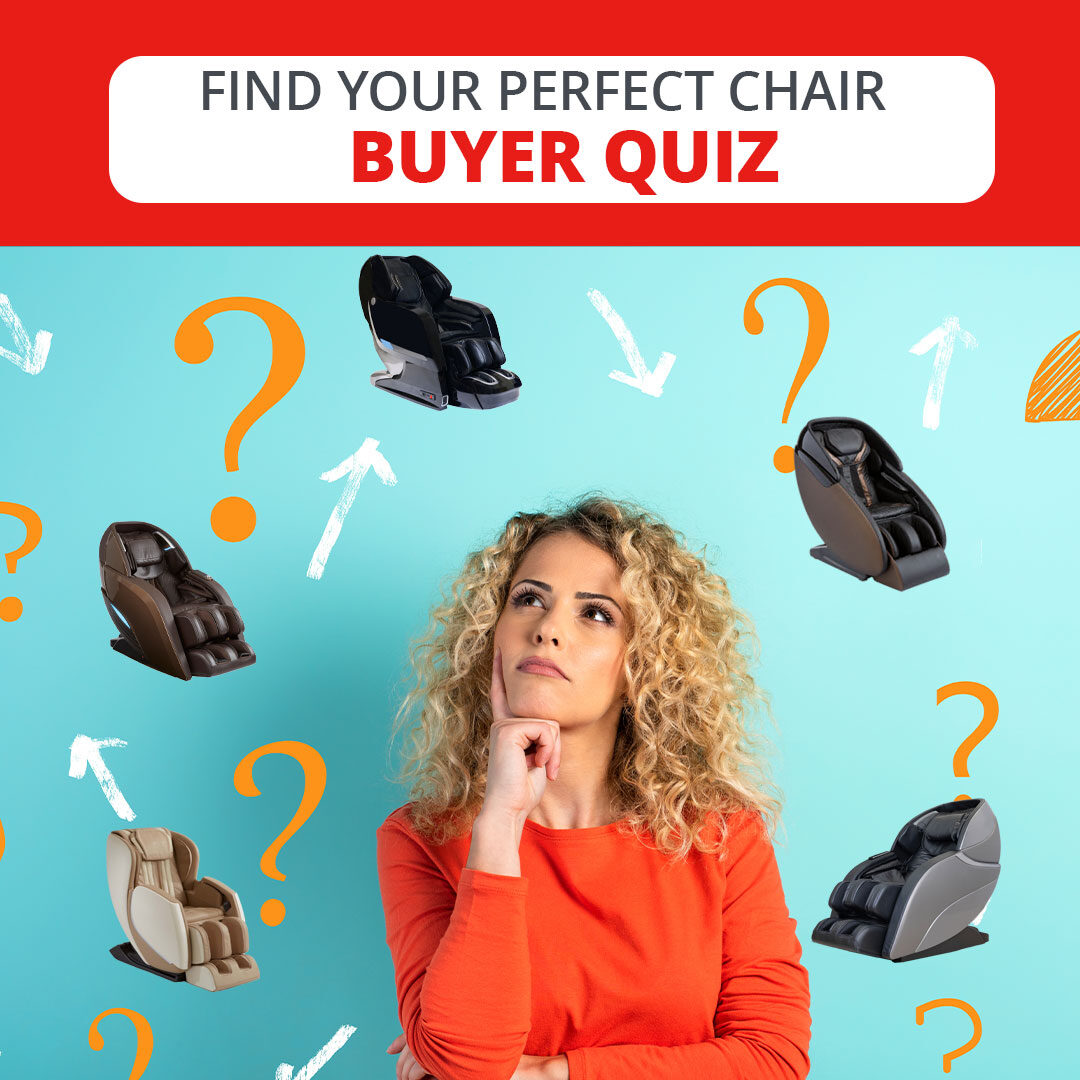 How to choose the Perfect Massage Chair? 😌 Our FREE Massage Chair Quiz can help: bit.ly/3NTXBsP or call now and speak to our team of massage chair specialists (855) 546-1649. 

#FreeConsultation #MassageChairExperts #Personalized #BuyersGuide #MassageChairBuyersGuide