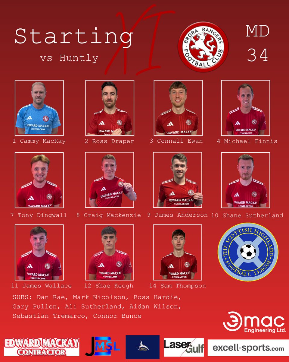 🆕 Your Cattachs to face Huntly today in our final Highland League match of the season.