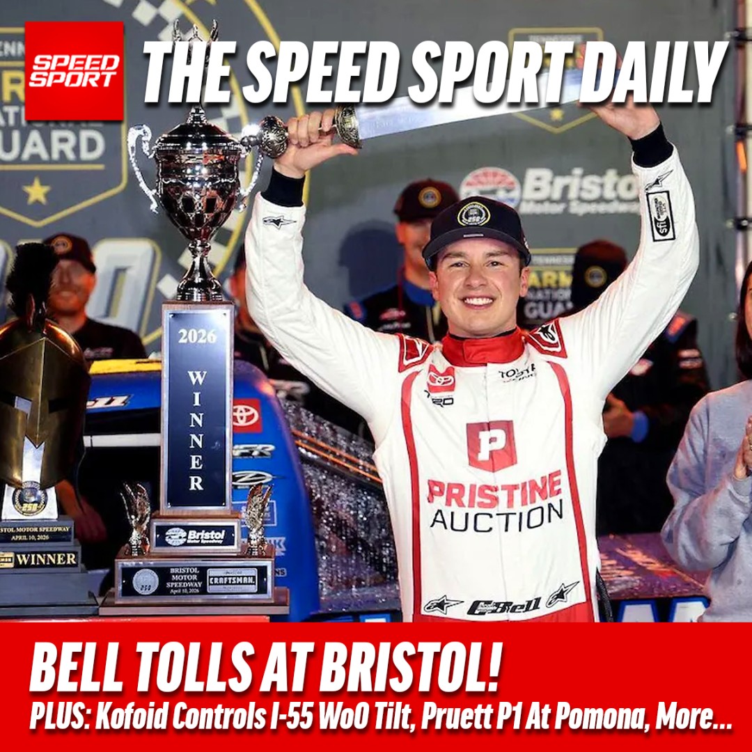 SPEEDSPORT's tweet image. THE SPEED SPORT DAILY: Bell Tolls At Bristol, Kofoid Controls I-55 WoO Tilt, Pruett Jumps To No. 1 At Pomona. PLUS - IHRA VMP Finals Today 1:30pm ET on SS1
#nascar #rockingham #nhra #worldofoutlaws #ihra #livetv #racingnews

conta.cc/4cHlzzZ