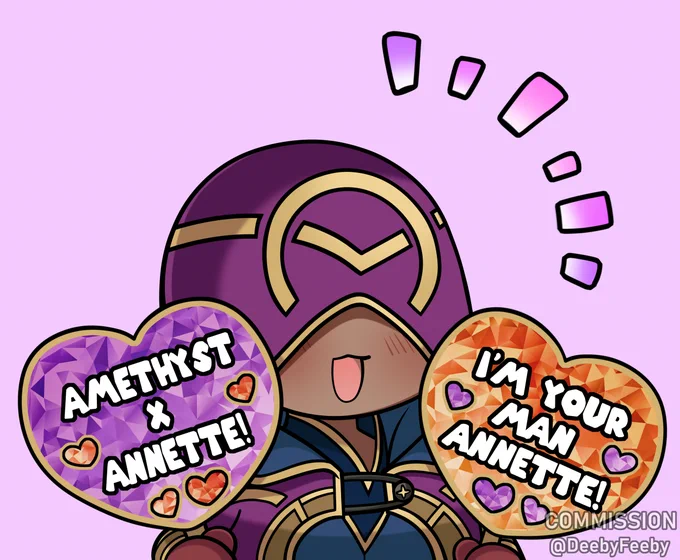Summoner Amethyst and Annette for @Amethyst2073348 
Thank you so much for your support! 💜 
