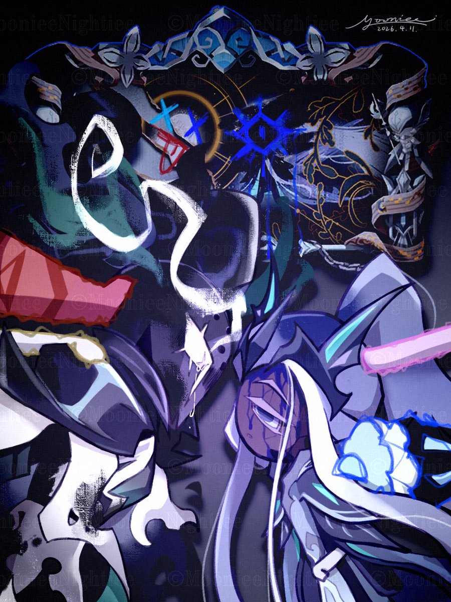 🧂🦋「Kiss of The God.」
"How dare you as a divine emissary debase yourself by chasing a gross bug?"
"What an outrage."
#cookierun #cookierunkingdom #silentsaltcookie #elderfaeriecookie #silentfaerie #eldersalt