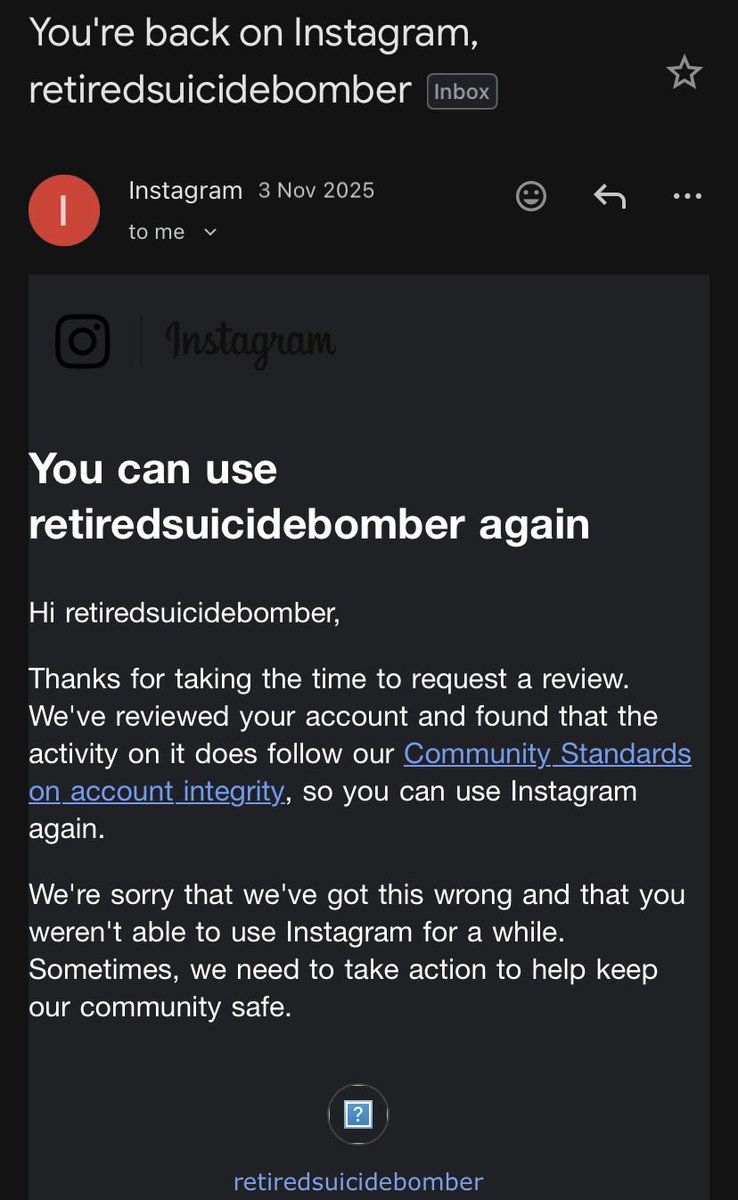 RetiredSbomber's tweet photo. @instagram @InstagramComms you will hear from my lawyer very soon. I knew there was something wrong with my account when it suddenly stopped growing. You banned me and realised it was a mistake then unbanned me but did not stop the count down until i get permanently banned. #wtf https://t.co/jQoC4Of4me