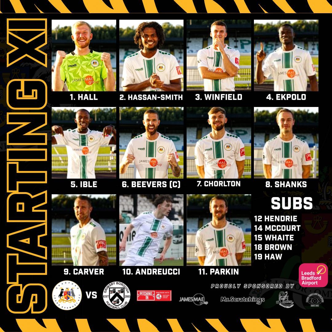 BPAFCOfficial's tweet image. Your Avenue XI to face Grimsby Borough 👇

#Bradford #ParkAvenue #GreenArmy