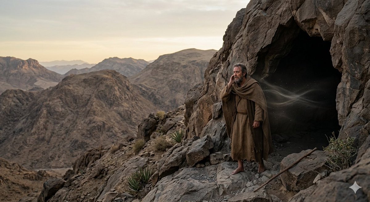 gospelmente's tweet photo. Na Bíblia, dois profetas jejuam de comida e água por 40 dias e 40 noites, encontram Deus no Monte Sinai e o ouvem falar em uma voz audível, mas os dois encontros são muito diferentes.

Quando Moisés sobe a montanha para encontrar Deus em Êxodo 34, ele ousadamente pediu a Deus que revelasse sua glória, e Deus concorda. Ele aparece diante de Moisés, proclamando seu nome em alto e bom som e protegendo Moisés do impacto de sua santidade ao colocá-lo em uma fenda da rocha e cobri-lo com sua mão.
Moisés então permanece por 40 dias e 40 noites, nem comendo nem bebendo, mas simplesmente recebendo instruções de Deus.

Por contraste, em 1 Reis 19, o profeta Elias está profundamente deprimido, desesperado pela própria vida. Deus o deixa dormir e o alimenta com duas refeições sobrenaturais de pão e água, depois o envia em uma jornada de 40 dias pelo deserto, sustentado unicamente por essas refeições celestiais.
Quando ele chega à montanha, entra em uma caverna perto do cume, e Deus aparece não em uma explosão de poder e glória, mas em uma voz quieta e sussurrante que convida o profeta desanimado a sair de seu isolamento e o recomissiona.

Ambos os homens encontraram Deus de uma maneira muito pessoal, mas um foi alto e dramático, enquanto o outro foi quieto e curioso. Deus sabia do que cada homem precisava e se manifestou dessa forma. Ele é tão bondoso.
Fisiologicamente, ambos os jejuns eram impossíveis, porque o corpo humano não pode sobreviver sem água por mais de alguns dias. Claramente, ambos os homens foram sustentados pelo próprio Deus, uma demonstração vívida de que o homem não vive apenas de pão, mas de toda palavra que vem da boca de Deus.

Via: @sheilatebra