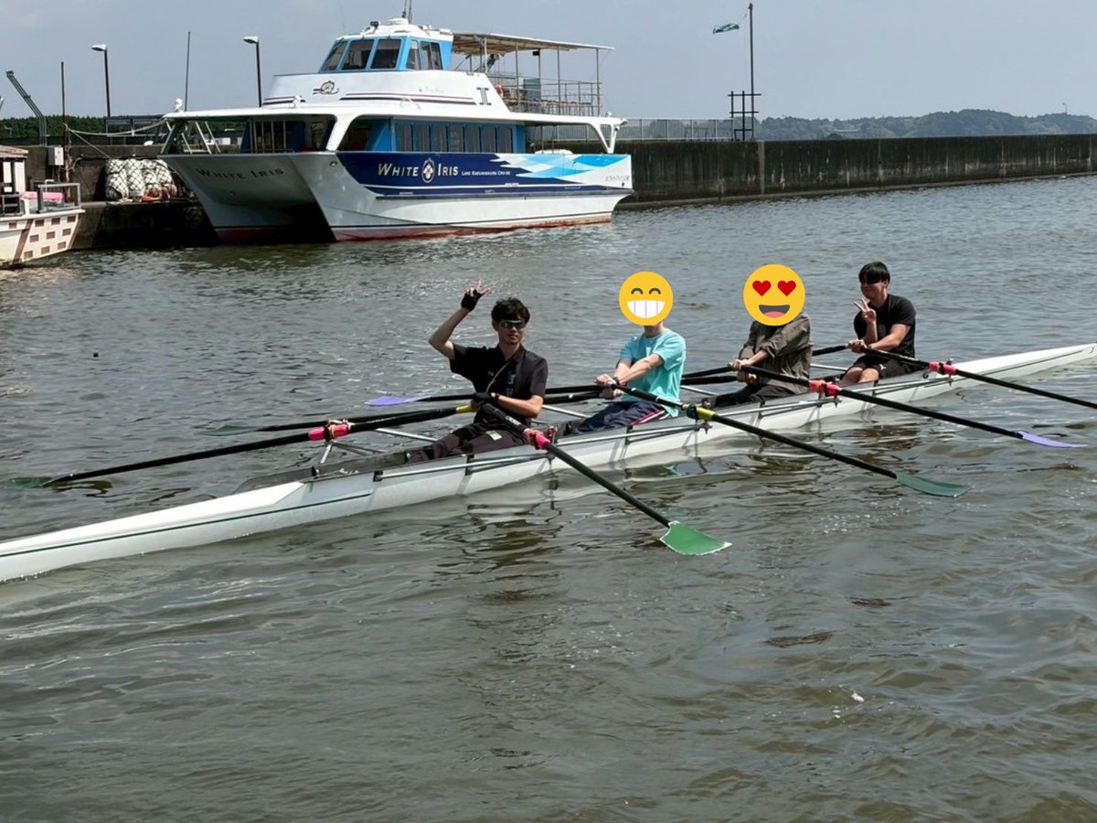 【🚣‍♂️試乗会🚣‍♂️】
本日8人の新入生が
試乗会に参加してくれました！

試乗会は来週以降も開催予定ですので、
少しでも興味があれば
お気軽にご連絡ください！
お友達との参加も大歓迎です‼️
 #筑波新歓2026