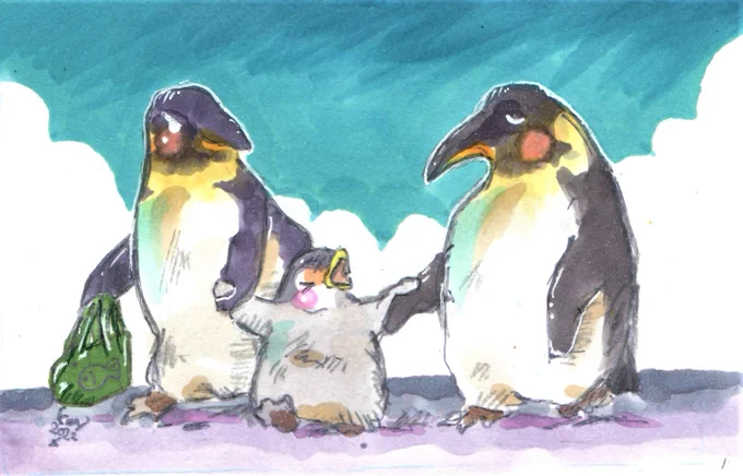 ありがとう 再 ペンギンは友人が推しなもんで色々描いてた