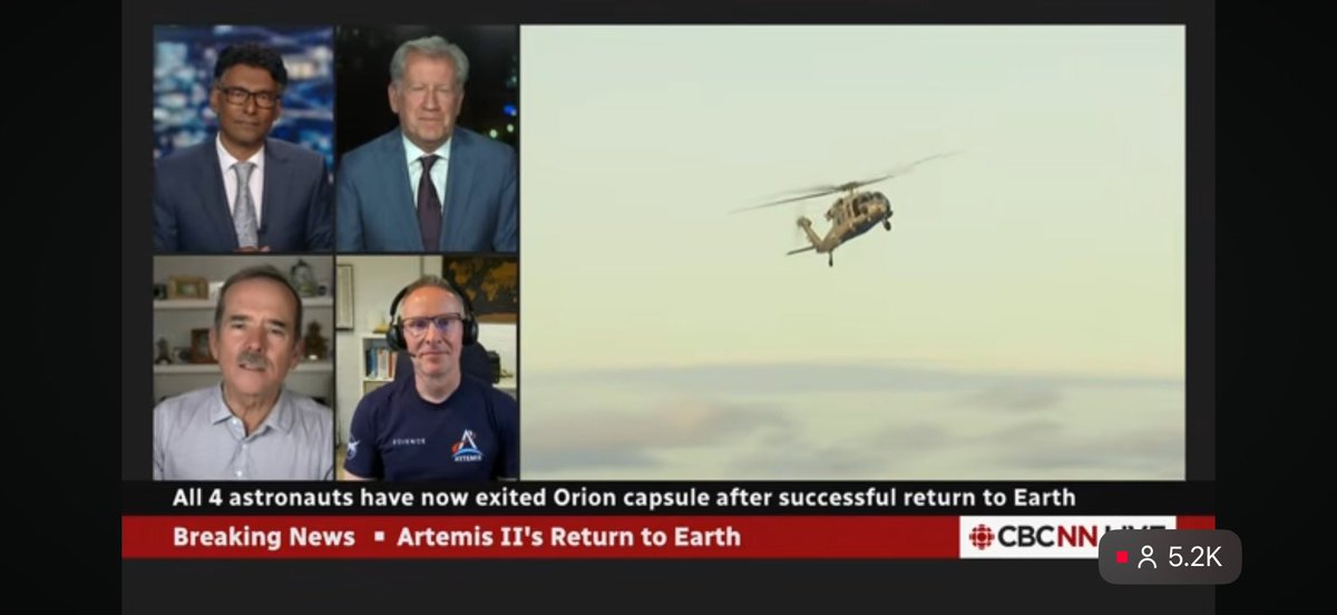 drcrater's tweet image. Well, what a night that was! I was happy to have been able to share my thoughts about #ArtemisII on @CBCNews with @Cmdr_Hadfield @ianhanomansing

And as many have said, this is the beginning of something big as we head back #ToTheMoon
