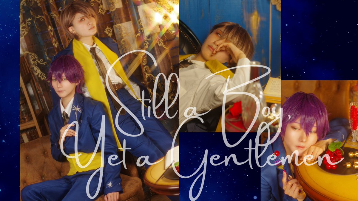 【Still a Boy,Yet a Gentlemen】

7周年衣装の🏢と⚔️のkgmmc写真集です。
キラキラでかっこよく撮っていただきました☺️✨
A5/20ページ

🏢:<a href="/kkryo1027/">りょうた🪩にじそ西4モ-39</a> 
⚔️:<a href="/anzyuuu10/">じゅんあ</a> 
📷:<a href="/ktwso/">teji</a>