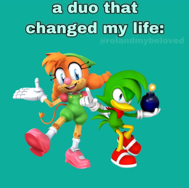 IsaahVieira2010's tweet image. Belle the Tinkerer and Bean the Dynamite a cute and perfect duo!!🫶🏻💞✨️

#sonic #bellethetinkerer #beanthedynamite #duo #fanart #drawingbyme #viral