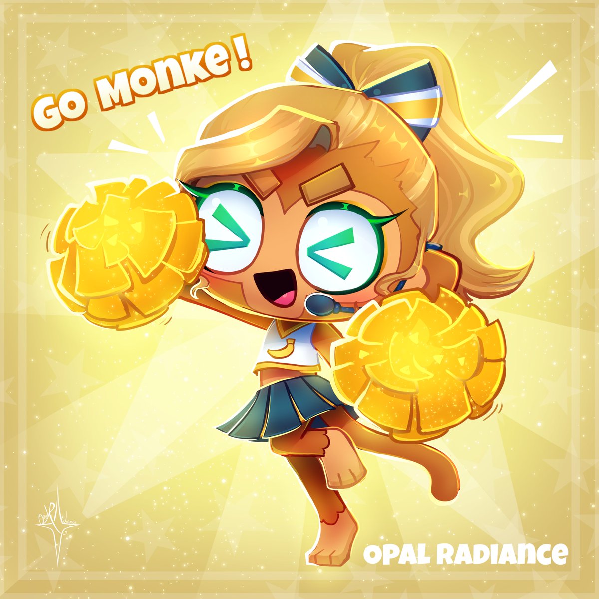 Opal_Radiance's tweet image. Cheerleader Boost Monke ! ✨🌟🍌

#BTD6 #Boost #Cheerleader #Bloons