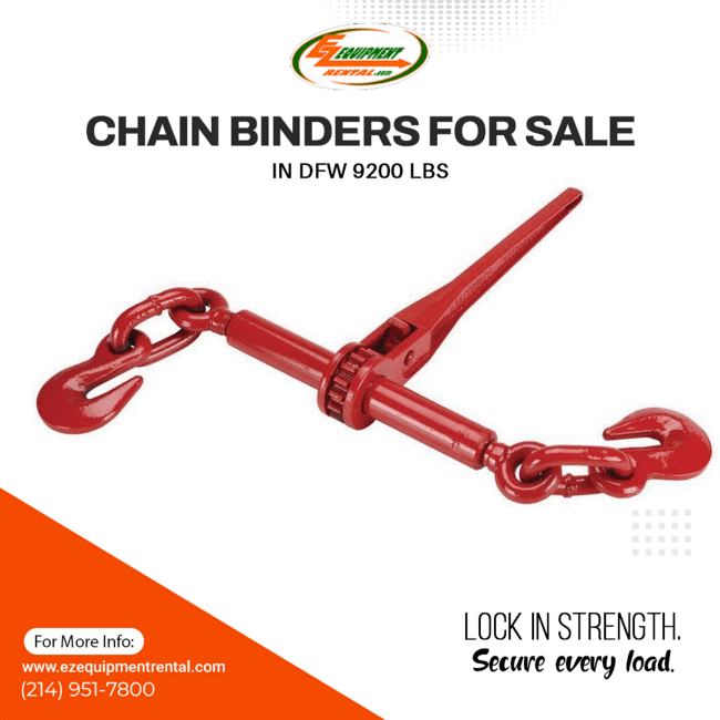 EZEquipmentRent's tweet image. 🔗🚛 Secure loads with 9200 lbs chain binders—heavy-duty, reliable tensioning for safe transport.
📞 Get yours: bit.ly/3X5hMWg

#ChainBinders #LoadSecurity #TransportSafety #HeavyDuty #SecureTransport
