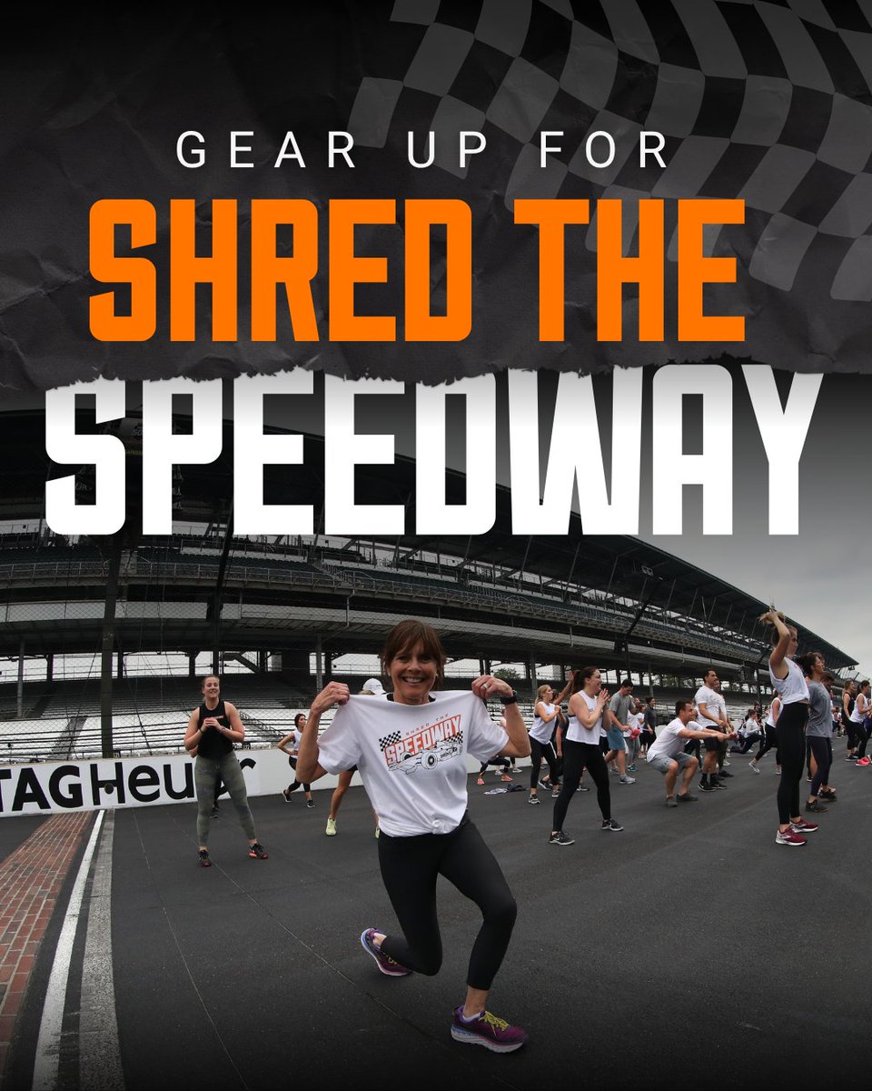 IMS's tweet image. It's time to Shred the Speedway on May 6th 🧡💪

Join us for a Shred415 workout alongside INDYCAR drivers on the Yard of Bricks. Tickets are $40 and all proceeds go towards the #INDYCAR Benevolent Foundation.

Sign up here: indycarbenevolentfoundation.org/events/