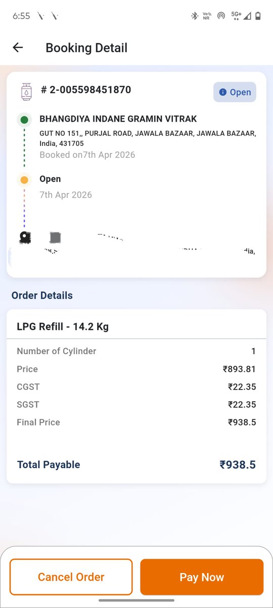sushil_7697's tweet photo. How many days will it take for DAC to be ready? Gas has been booked on April 7th. @IndianOilcl https://t.co/jgN2Ks3myh