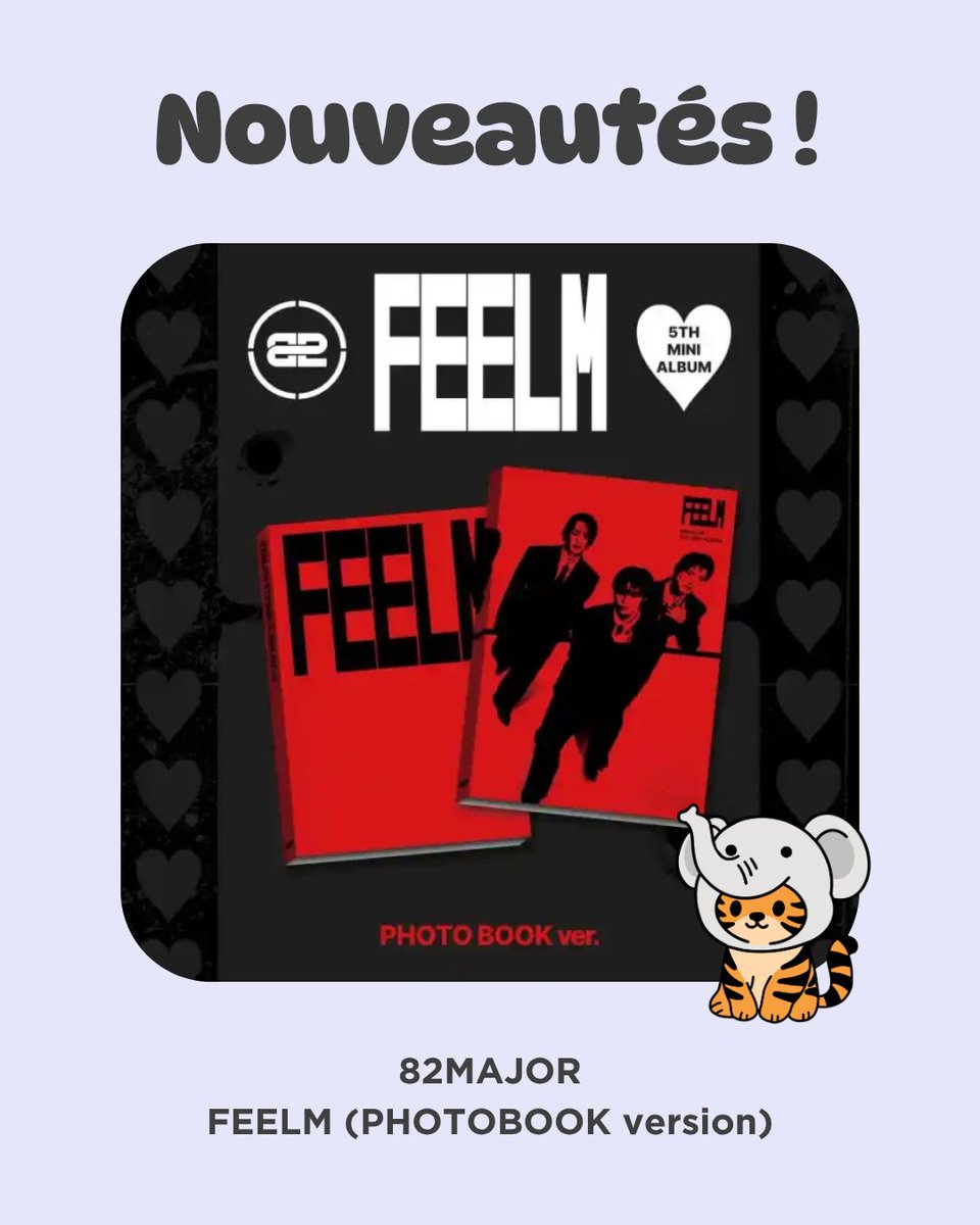 ⏳ Précommande ⏳ jusqu’au 29 avril  : 82MAJOR - FEELM (PHOTOBOOK version)

Pre-order until April 29

>> aikop.fr/produit/82majo…

🌍 Delivery in Europe, DOM-TOM, Maghreb, Turkey

#82major #kpop