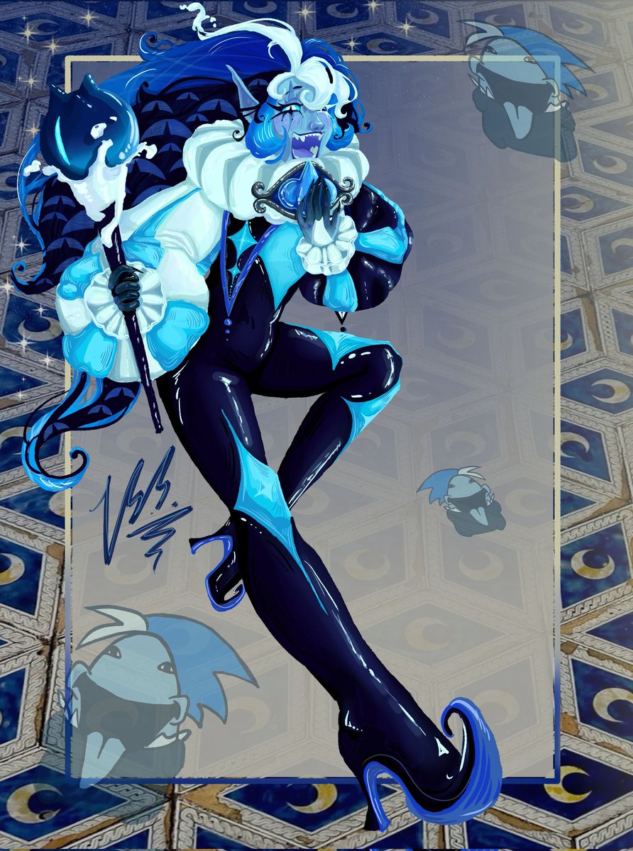 Aconite_idk's tweet photo. Beautiful jester with a face #Shadowmilkcookie https://t.co/FvZ4bZ7FR4