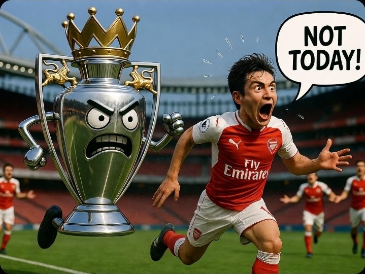 Arsenal every time the league title calls 📞😭  I will be there