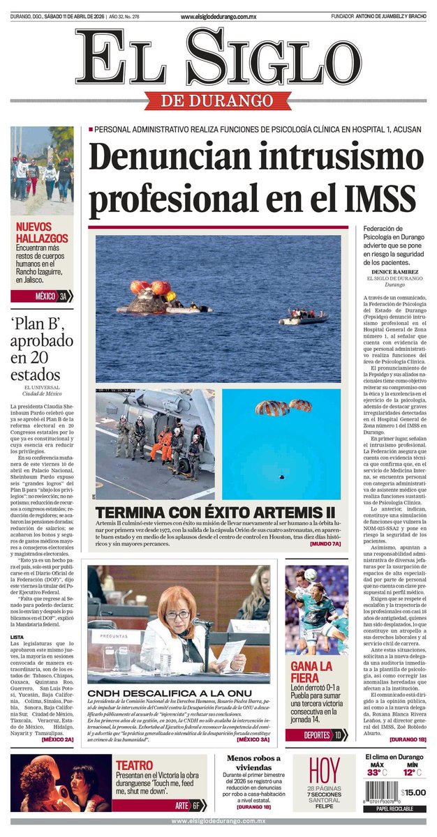 Del <a href="/SigloDurango/">El Siglo de Durango</a>