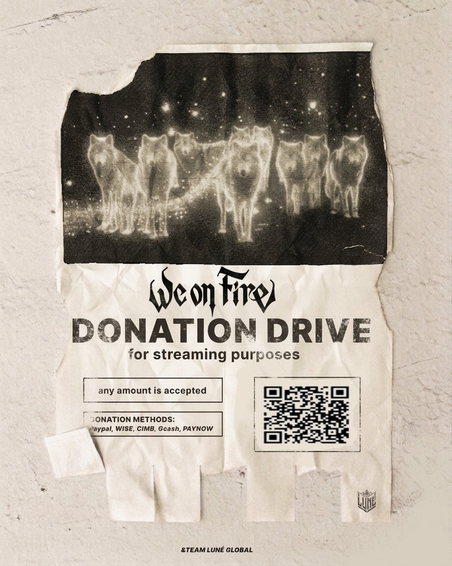 andTEAMluneGBL's tweet image. 📢 ATTENTION LUNÉ! 

&amp;amp;TEAM 'WE ON FIRE' DONATION DRIVE

&amp;amp;TEAM will comeback with their 3rd EP "We on Fire" on 13th April! This time also they might be competing in Korean music shows, and definitely for the worldwide charts rankings. 

We would kindly ask for your generosity to