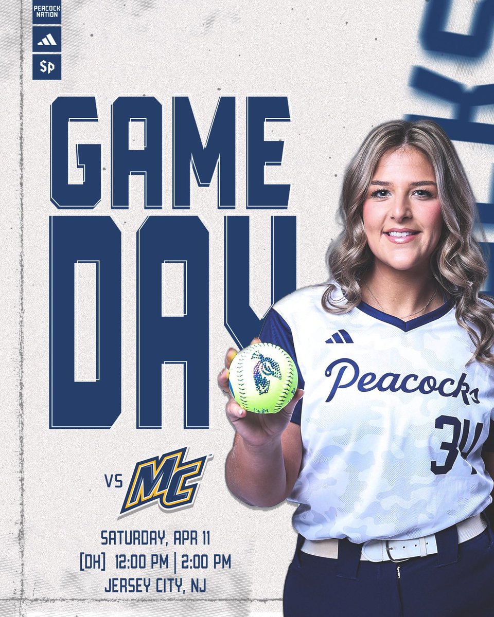 PeacockSoftball's tweet image. Showdown at the Schak🙌

🆚 Merrimack
📍Jersey City, NJ
⏰ 12 pm | 2 pm
🏟️ Jaroschak Field
📊saintpeterspeacocks.com/sidearmstats/s… 
📺saintpeterspeacocks.com/watch/ 

#StrutUp🦚 | #ConferencePlay |#PacktheSchak