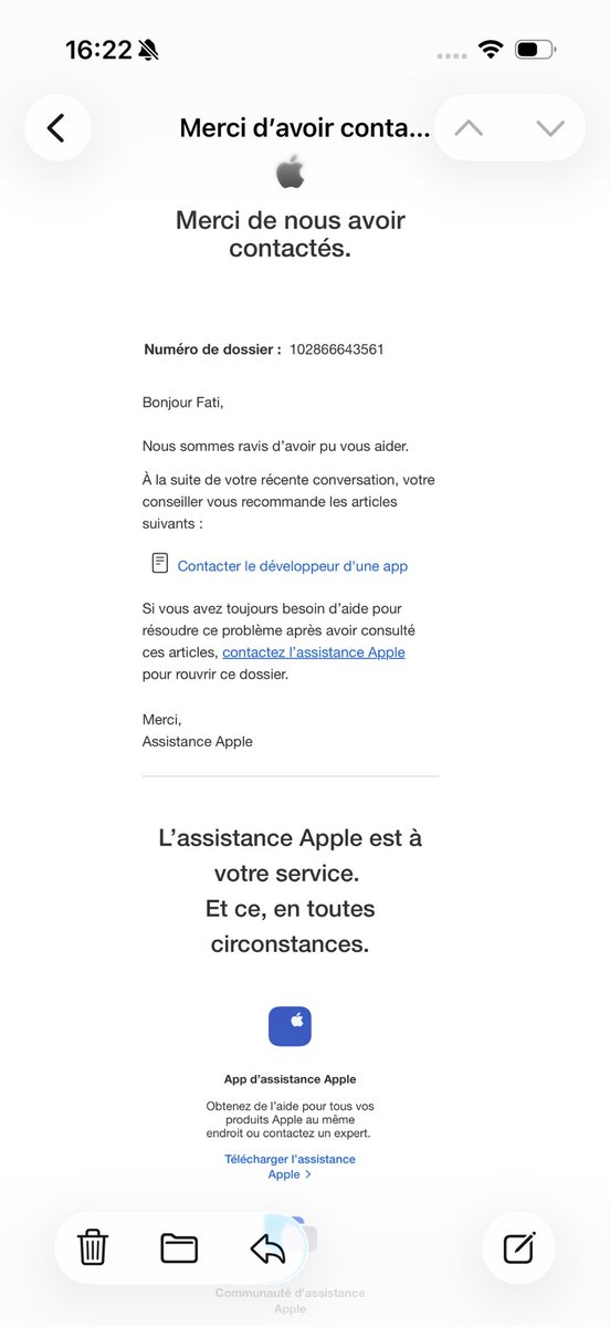Fatimae32814861's tweet image. Hello @SnapchatSupport @snapchatsupport_fr,

Apple (Case 102866643561) has verified my identity and my purchases for my account linahaws. Why is your support still ignoring my official proofs? I need my account back!

#Snapchat #AppleSupport
@SnapchatSupport

@AppleSupport