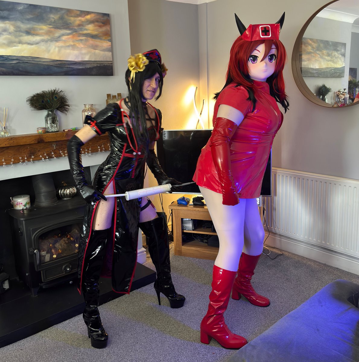 SwitchKara's tweet image. Sometimes a Kigu Nurse needs a special kind of care!

@CosplayTrap1 as the gorgeous Yor Nurse ^_^ keeping me healthy?

#Kigurumi #PVC #Nurse