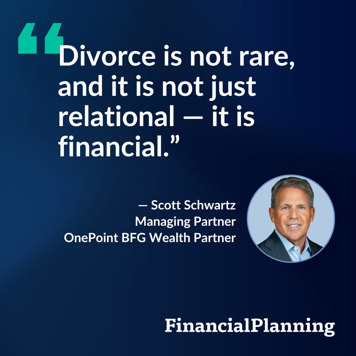 finplan's tweet image. When it comes to helping clients through divorce, it's not about winning a competition for all the assets. Instead, it's about smart restructuring that considers after-tax value and more: bit.ly/4dKw8UM
#divorce #financialadvisors #FinancialPlanning #WealthThink