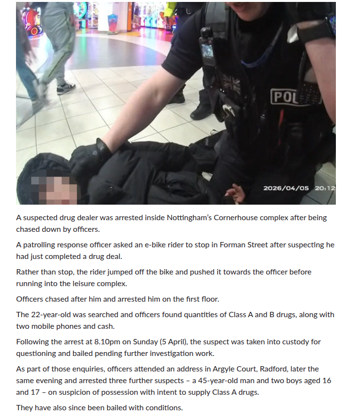 crochetjenny's tweet image. If only being clad in black and wearing a bally was  reasonable grounds for stop and search 🤨 Too many of these little road men on e-bikes 🤨
#Nottingham    
nottinghamshire.police.uk/news/nottingha…