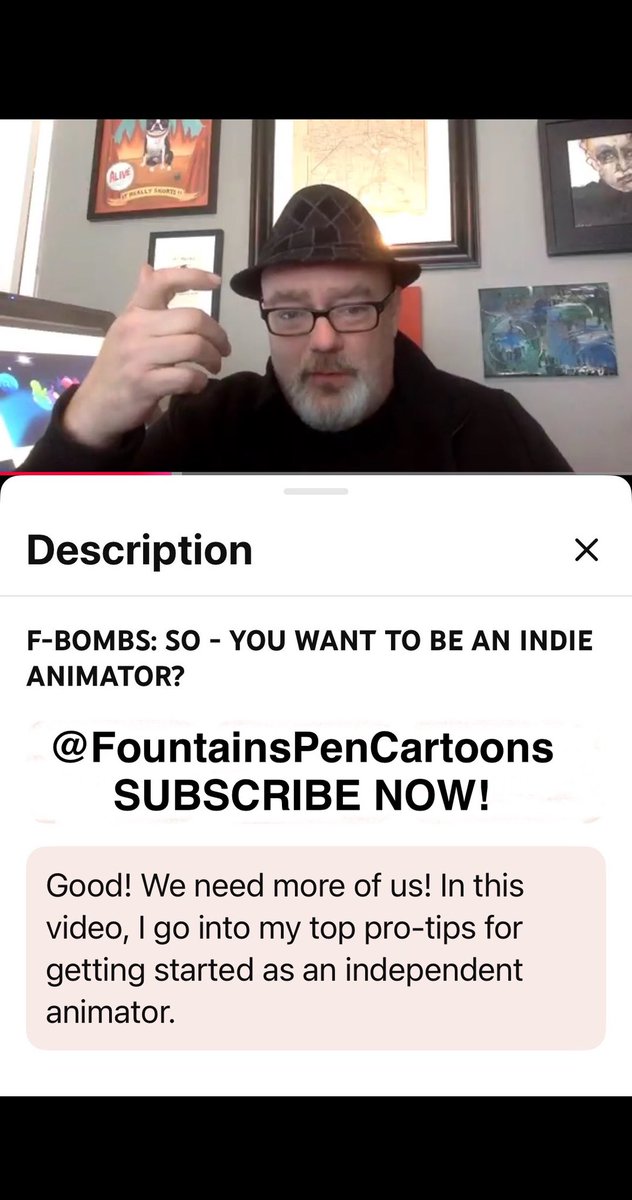 FountainCartoon's tweet image. Since everyone’s talking about #indieanimation I thought I’d re-post the link to this video (see replies - reposts appreciated)

In retrospect, it’s kinda audacious considering I haven’t been an “indie animator” for very long &amp;amp; my position in the sphere is… shall we say…