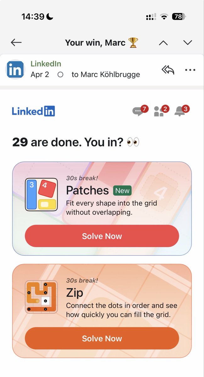 marckohlbrugge's tweet image. enabled linkedin emails to see what the corporate social network is up to these days

wtf