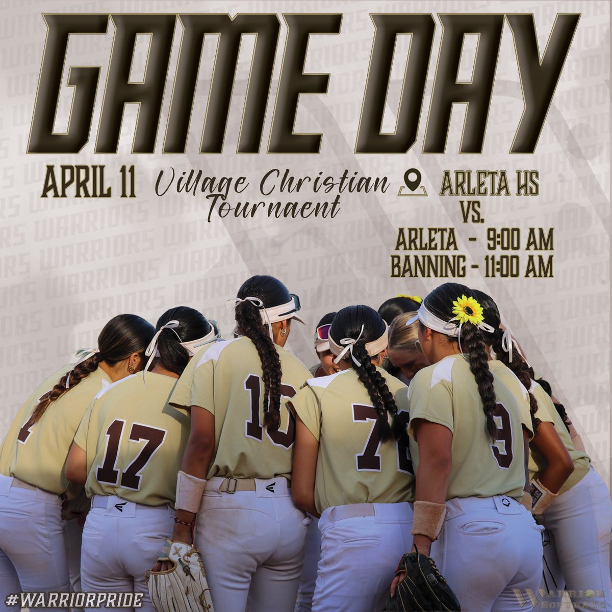 WestHS_softball's tweet image. It’s GAMEDAY!  We are at Arleta High School taking on Arleta at 9 and Banning at 11 in the Village Christian Tournament. #letsdothis #warriorpride @breezepreps